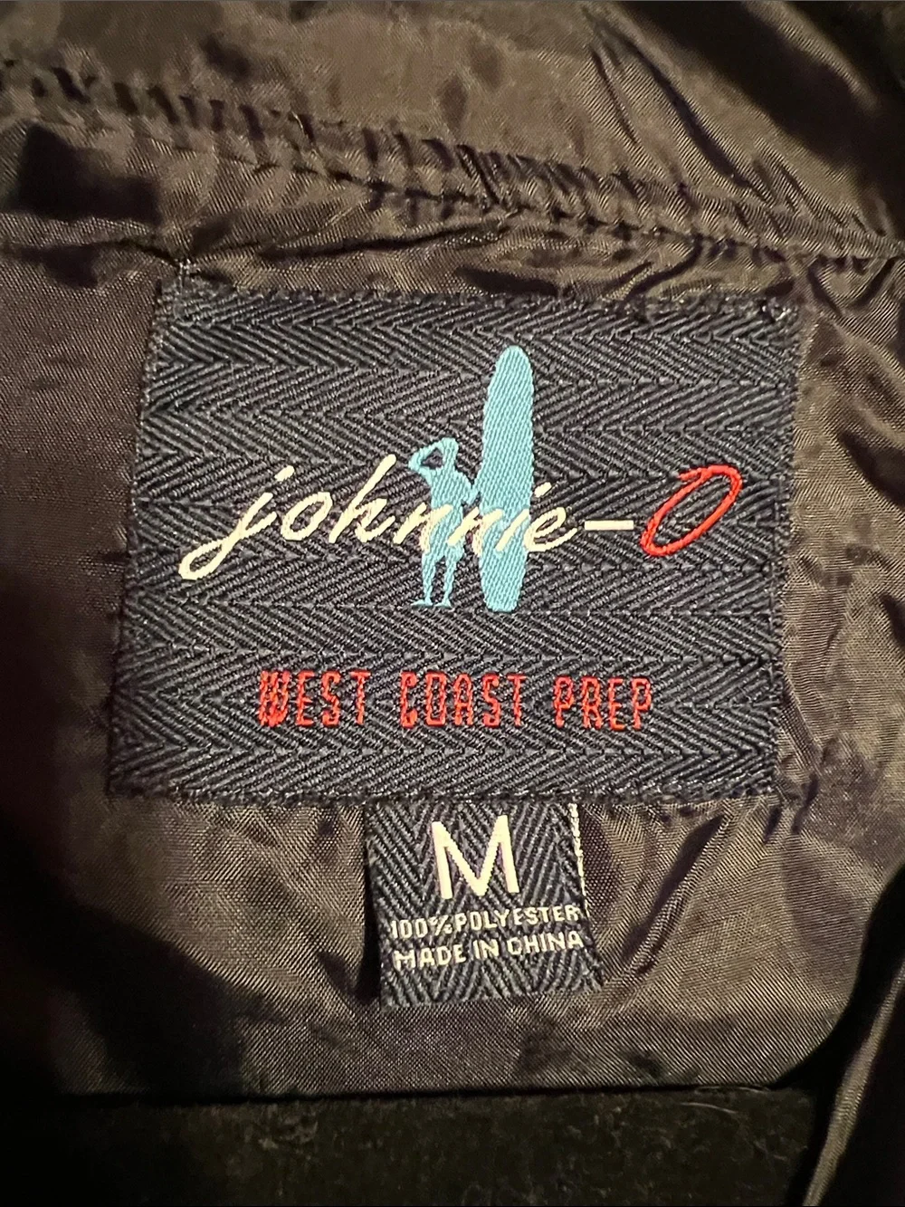 Johnnie-O West Coast Men's Prep Full Zip Vest Size Medium